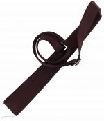 Across Body Webbing and Leather Shoulder Strap FINST008 rust brown