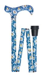 Adjustable Folding Cane with Daisy Pattern 4835C