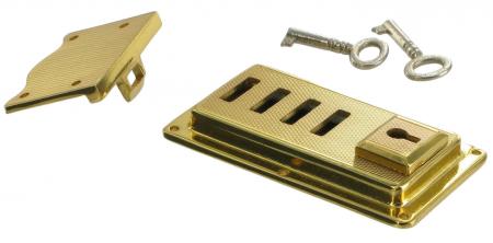 Antique Brass 3 Position Lock sab3pl
