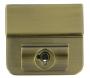 Antique Brass Soft Briefcase Key Lock 
