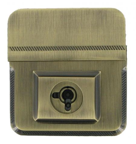 Antique Brass Soft Briefcase Key Lock CKL7ANTB