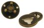 Antiqued Brass Handbag Flap Catch