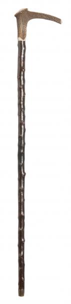 Antler Crosshandle Walking Stick with Blackthorn Shaft