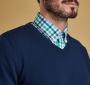 Barbour Alfreton V-Neck Sweater in blue or green MKN1168