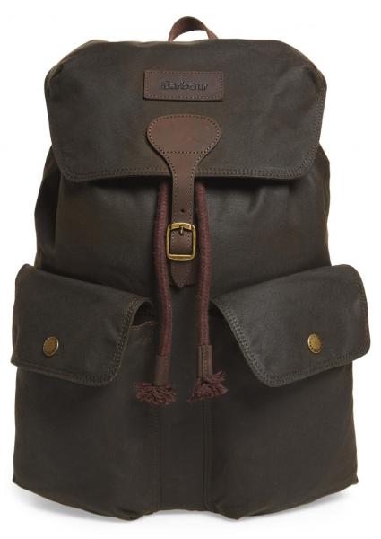 barbour wax backpack