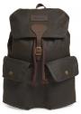 Barbour Beaufort Waxed Cotton Backpack in Olive UBA0425OL71