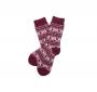 Barbour Beckley Fairisle Sock for Ladies in bordeaux