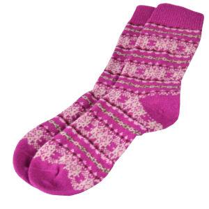 Barbour Beckley Fairisle Sock for Ladies in juniper