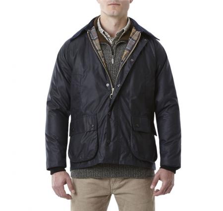 Barbour Bedale Jacket in navy with dress tartan lining MWX0018NY91 WAS A101