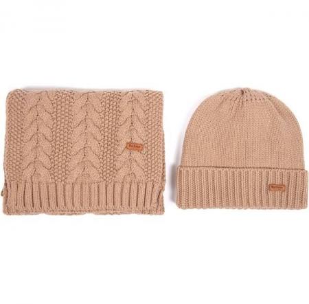 Barbour Cable Beanie & Scarf Set LGS0022