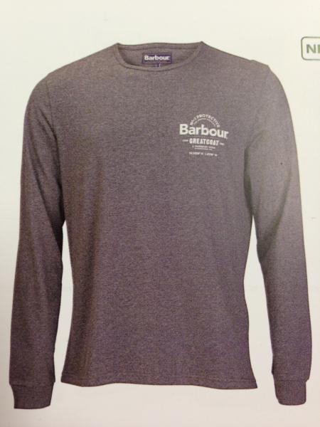 Barbour Compass Tee Storm Marl MTS0118GY93