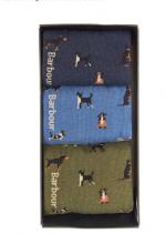 Barbour Dog Motif Sock gift pack