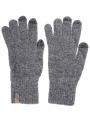 Barbour Dunbar Knitted Phone Friendly Gloves for Ladies in charcoal