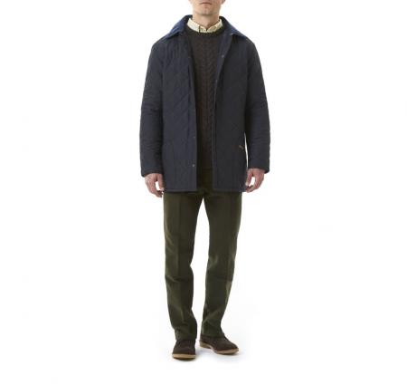 Barbour Eskdale Quilted Jacket in Navy Blue MQU0004NY91 WAS D2102