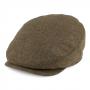 Barbour Gamefair Waterproof Flat Cap in dark olive