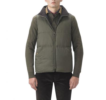Barbour Hermitage Body Warmer in olive green MQU0488OL51