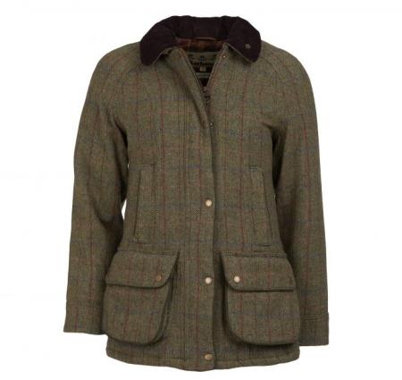 barbour tweed coat womens