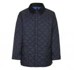 Barbour Liddesdale Jacket in Navy with Atlantic Blue Lining MQU0001NY92