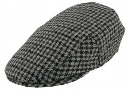 Barbour New County Tweed Flat Cap Grey Tweed