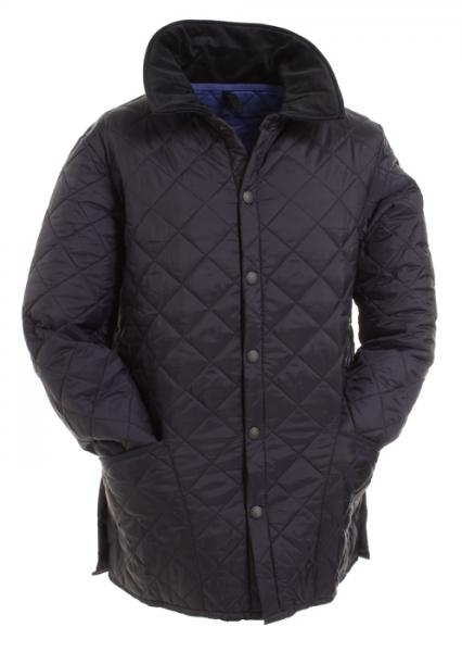 Barbour Liddesdale Jacket in Navy with Atlantic Blue Lining MQU0001NY92