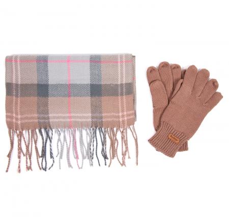 barbour scarf and gloves