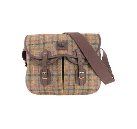 Barbour Tweed Tartan Tarras Bag in Olive Green UBA0303OL51