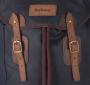 Barbour Wax Leather Backpack in Navy blue