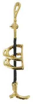 Black Double Stirrup Stock Pin