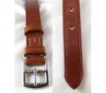 Brady Hand Stiched Stirrup Leather Belt in Newmarket Tan