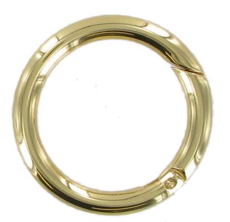 Brass, Antique Brass or Chrome Spring Gate Ring 66mm CR5