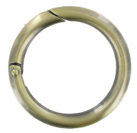 Brass, Antique Brass or Chrome Spring Gate Ring 66mm CR5