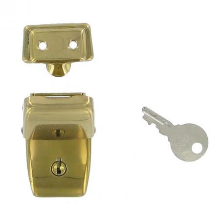 Brass Cheney key lock
