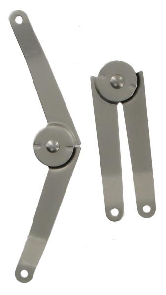 Pair of Briefcase Lid Stays in brass or satin chrome CLS2CH