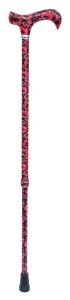 British Wildflower Walking Stick with Poppy Design 4834A