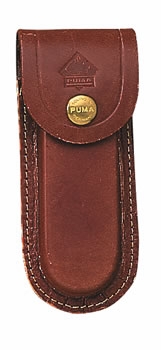 Brown Leather Puma 5 inch Knife Pouch