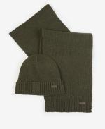 Barbour Carlton Fleck Beanie & Scarf Gift Set MGS0047