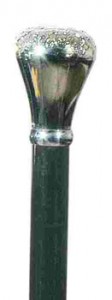 chrome plated knob walking stick