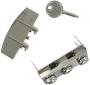 Chrome Soft Briefcase Key Lock CXLK2