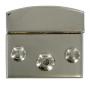 Chrome Soft Briefcase Key Lock CXLK2