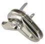 Chrome Turn Lock for handbags 43mm x 27mm CXTL13