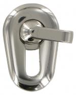 Chrome Turn Lock for handbags 43mm x 27mm CXTL13