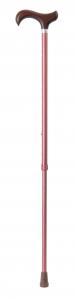 Classic everyday derby, adjustable walking stick in burgundy