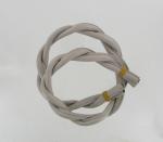 65cm Twisted Leather Handles Beige 