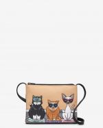 Cool for Cats Leather Cross Body Bag YB214 SHADES 1