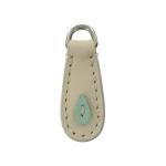 Cream Applique replacement zip tag for  handbags Z15