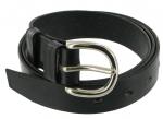 Custom made bridle leather  belt  black 1 1/4 (32mm) width