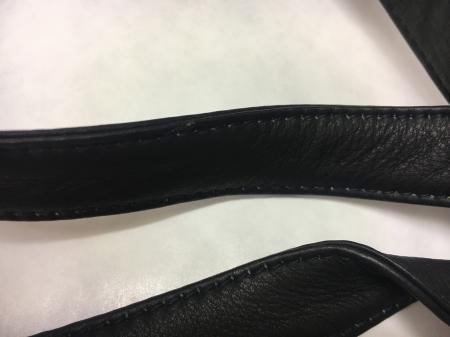 Dark Navy unfinished Leather Shoulder Strap