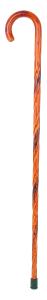 Dark swirl Acacia crook handle stick C1150