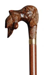 Dog and Duck Head Walking Stick