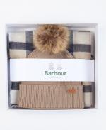 Barbour Dover Beanie & Hailes Scarf Gift Set LGS0054
